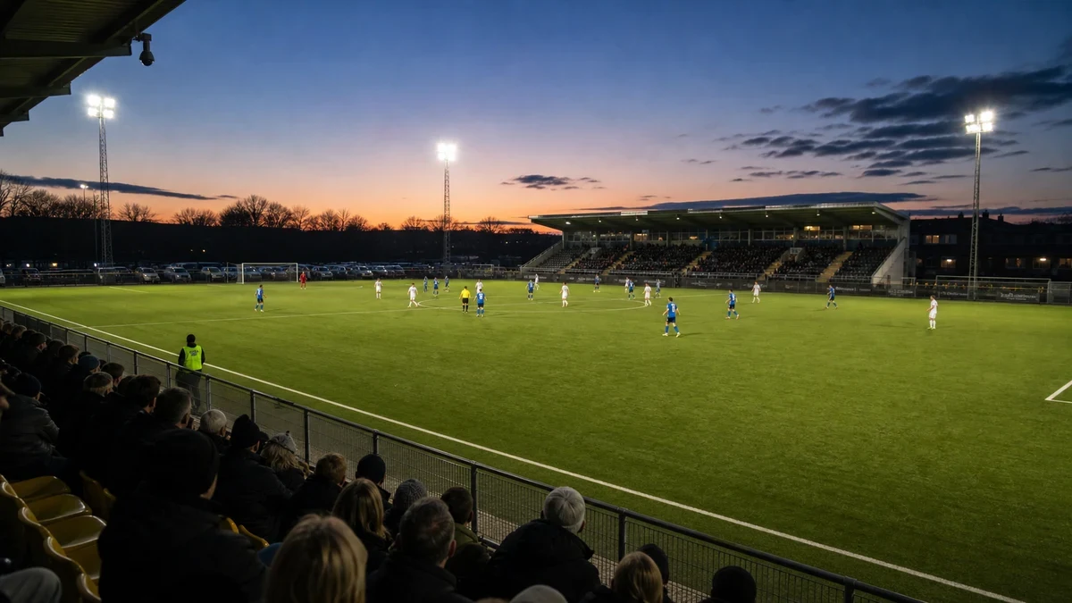 Ottelupäivä jalkapallostadionilla